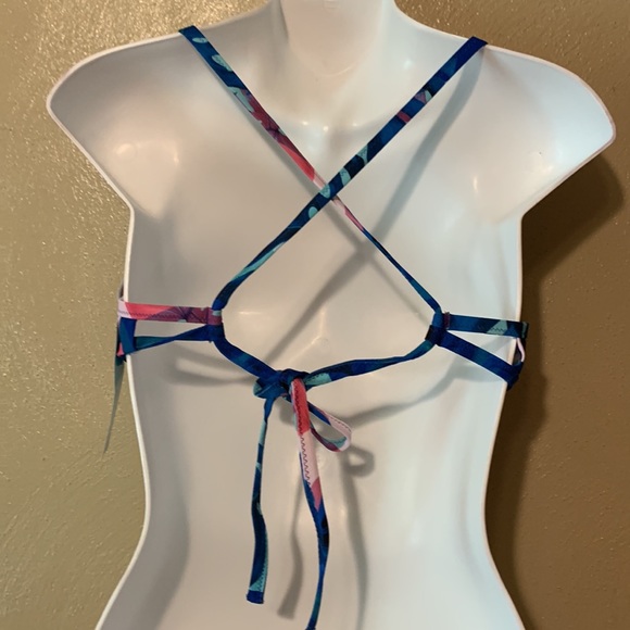 Speedo Endurance size XL Pansy Purple  swim top crisscross back tie - Picture 4 of 5